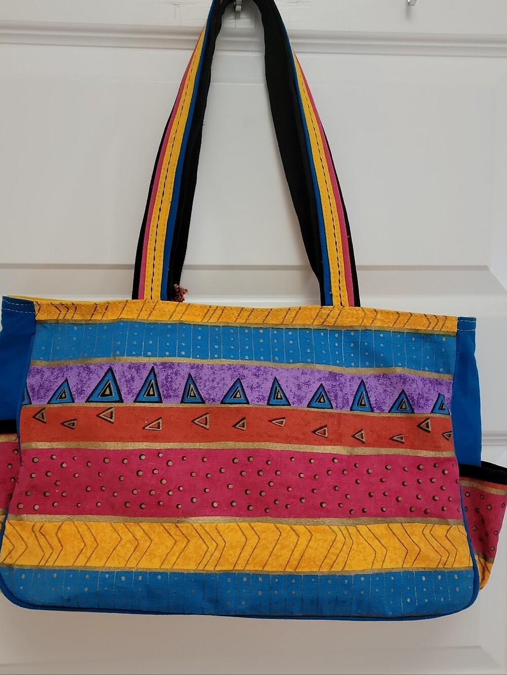 laurel burch fantastic Cat feline tote bag shoulder purse 10x15x4" - Picture 4 of 8